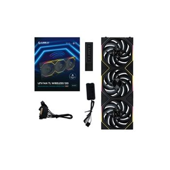 Lian-Li Fan 12TL1W3B FDB fan Black 120x120x28 mm 3 pcs Retail