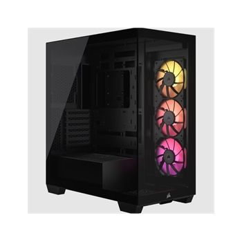 Corsair Case CC-9011280-WW iCUELINK 3500X RGB Tempered Glass Mid-Tower Black ATX Retail