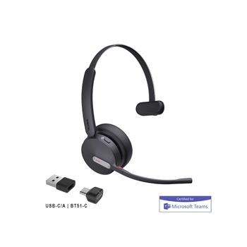 Yealink Headphone 1208705 BH70 Mono Teams USB-C/A Essential Bluetooth Retail