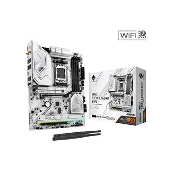 ASRock Motherboard B850 Steel Legend WiFi B850 AM5 Max256GB DDR5 ATX Retail