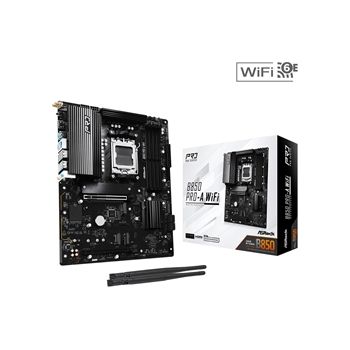 ASRock Motherboard B850 Pro-A WiFi AMD B850 AM5 Max256GB DDR5 ATX Retail