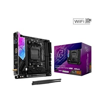 ASRock Motherboard B850I Lightning WiFi AMD B850 AM5 Max128GB DDR5 Mini-ITX Retail