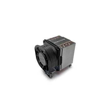 Dynatron Fan A56 Aluminum Heatsink with Heat Pipes and Side Fan for Socket AM4/AM5 Brown Box