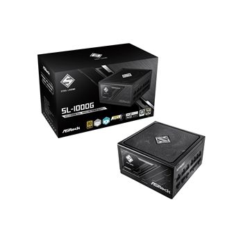 ASRock Power Supply SL-1000G 1000Watts ATX 12V 80+GOLD Fully Modular 135mm Fan Retail