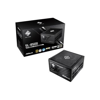 ASRock Power Supply SL-850G 850 Watts ATX 12V 80+GOLD Fully Modular 135mm Fan Retail