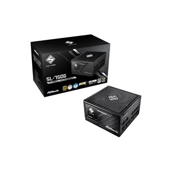 ASRock Power Supply SL-750G 750Watts ATX 12V 80+GOLD Fully Modular 135mm Fan Retail