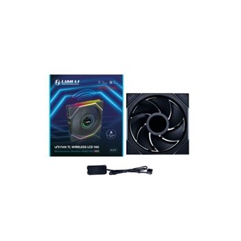 Lian-Li Fan 14RTLLCD1W1B FDB without Fan Controller Black Reverse Blade Retail
