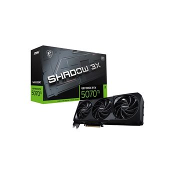 MSI Video Card G507T-16S3C GeForce RTX 5070 TI 16G SHADOW 3X OC 16GB GDDR7 256bit PCI-E Retail