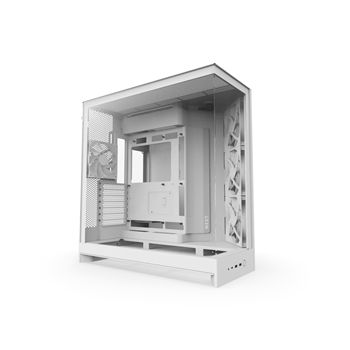 NZXT Case CM-H92FW-01 H9 FLOW Mid Tower Clear Temper Glass White Retail