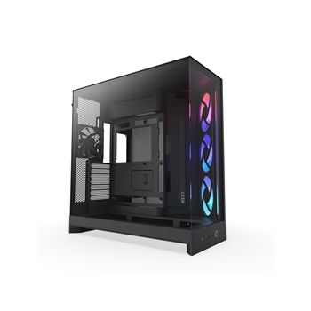 NZXT Case CM-H92FB-R1 H9 FLOW RGB Mid Tower Tinted Tempered Glass Black Retail