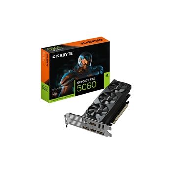 Gigabyte Video Card GV-N5060OC-8GL GeForce RTX 5060 OC Low Profile 8G GDDR7 128B ATX Retail