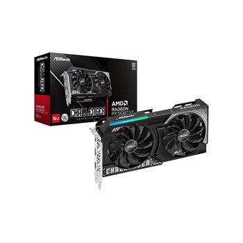 ASRock Video Card RX9060XT CL 16GO AMD Radeon RX 9060 XT Challenger 16GB OC GDDR6 Retail