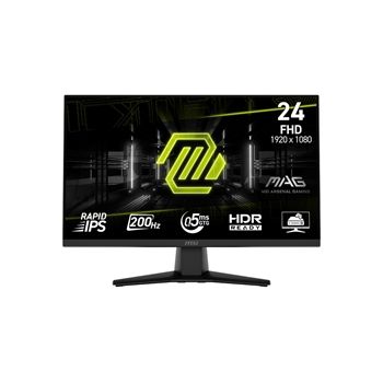 MSI Monitor MAG242F MAG 242F 24" Rapid IPS FHD 1920x1080 16:9 0.5ms 200Hz HDMI/ DisplayPort Retail