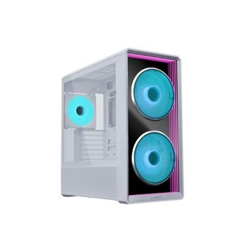 Lian-Li Case LAN217INFW LANCOOL 217 INF Steel/4mm Temper Glass 3xARGB fan White Retail