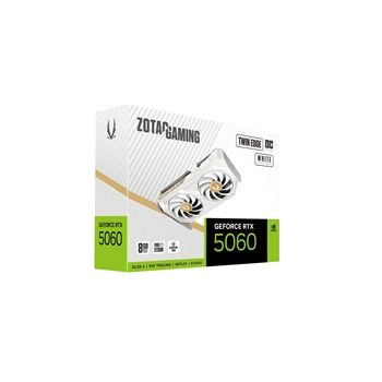 ZOTAC Video Card ZT-B50600Q-10M GeForce RTX 5060 Twin Edge OC White 8GB GDDR7 128bit Retail