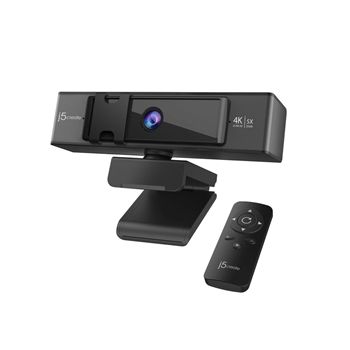 j5create Camera JVCU435 USB 4K UHD Webcam with 5x Digital Zoom Remote Control Retail