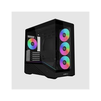 Lian-Li Case V100RMIX V100R MINI 4.0mm Temper Glass mATX 3+1x120mm ARGB/PWM Fan Black Retail