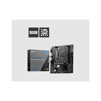 MSI Motherboard PROH610MGWIFI-B PRO H610M-G WIFI H610 S1700 Max96GB DDR5 PCI-E mATX Bulk Pack