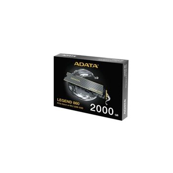 A-DATA Solid State Drive SLEG-860-2000GCS 2000GB LEGEND 860 PCIe Gen4 x4 M.2 2280 Bulk Pack