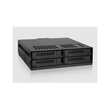 ICY DOCK Removable Drive MB324SP-1B 4 Bay 2.5" SATA/SAS HDD SSD Hot-Swap Mobile Rack Retail