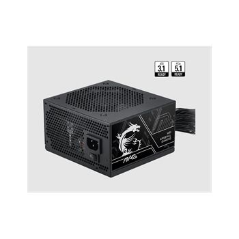 MSI Power Supply MAGA750BNPCIE5III MAG A750BN PCIE5 III 750Watts 80+Bronze Non modular Retail