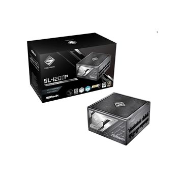 ASRock Power Supply SL-1200P 1200Watts ATX3.1 80+PLATINUM Fully Modular 135mm Fan Retail