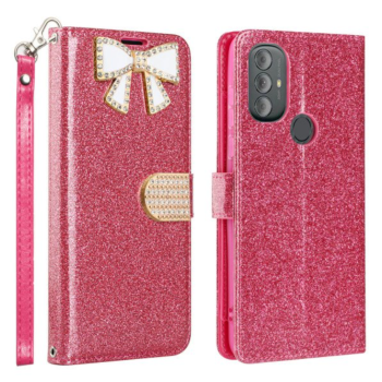 Case for Motorola Moto G Play 2023 / Moto G Power 2022 / Moto G Pure (Hot Pink)