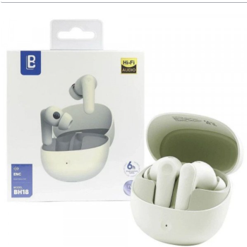 Wireless Earbuds with Crystal Clear HIFI Sound Quality and Deep Bass BH18 for Universal Cell Phone And Bluetooth Device (Beige)