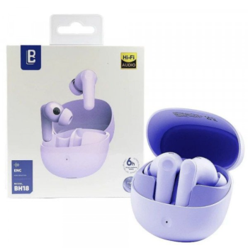 Wireless Earbuds with Crystal Clear HIFI Sound Quality and Deep Bass BH18 for Universal Cell Phone And Bluetooth Device (Purple)
