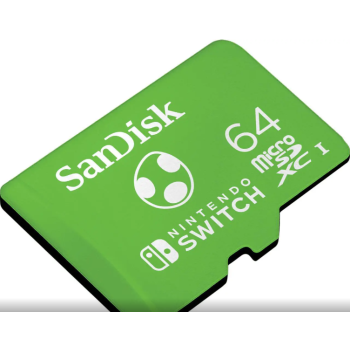 SanDisk 64GB microSDXC UHS-I for Nintendo Switch, Speed Up to 100MB/s (SDSQXAO-064G-GN6ZN)