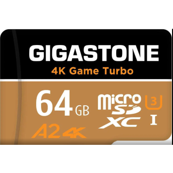 [5-Yrs Free Data Recovery] 64GB Micro SD Card, 4K Game Turbo, Nintendo-Switch MicroSDXC Memory Card, GoPro, Action Camera