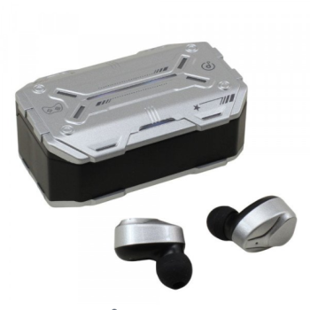 TWS Bluetooth Headphones With Dynamic Battery Display M99Plus for Universal Cell Phone And Bluetooth Device (Silver)