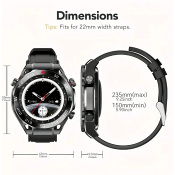 W&O 2025 Smart Watch For Men/Women, 1.39'' HD