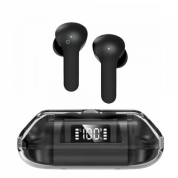 TWS Headphones Ultimate Sound and Advanced Real-Time Battery Display BW04 for Universal Cell Phone And Bluetooth Device (Black)