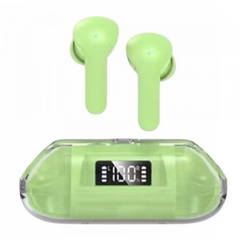 TWS Headphones Ultimate Sound and Advanced Real-Time Battery Display BW04 for Universal Cell Phone And Bluetooth Device (Green)