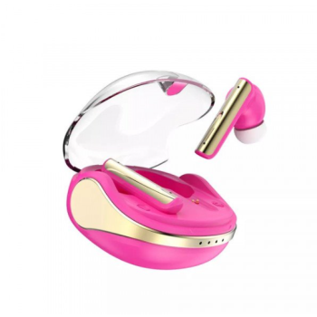 Wireless Headphone Earbuds Gaming Headset Stereo Sound P60 for Universal Cell Phone And Bluetooth Device (Hot Pink)