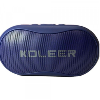 Bluetooth Speaker with FM Radio, USB, Micro SD Slots & Detachable Strap S29 (Blue)