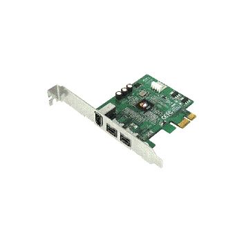 SIIG FireWire NN-E38012-S3 3Port PCI-E RoHS 800 (2x9pin 1x6pin) PCI Express Card Retail