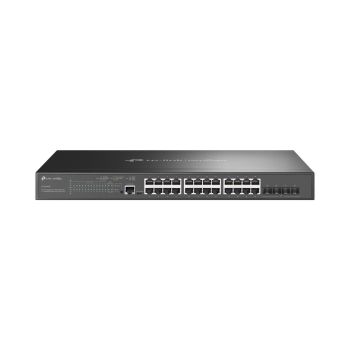 TP-Link Switch SG3428XMP Omada 24Port Gigabit 4Port 10GE SFP+L2+ Managed Switch with 24Port PoE+ Retail
