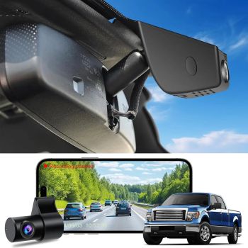 Front 4K & Rear 1080P Dash Cam for Ford F150 2018-2025 F250/F350 Super Duty 2020-2025 XLT Lariat King Ranch Tremor Raptor LimiteBLACK 128G UNITED STATES
