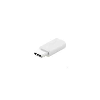 Micro USB to USB C Adapter White