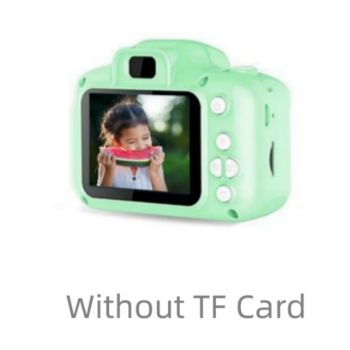 Children's HD Digital Waterproof Camera - Green-Without TF Card
