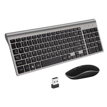 Wireless Keyboard And Mouse For Business Office - Grey