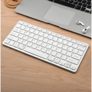 Wireless 2.4G Charging Silent Keyboard Mouse Set - Silver-Only keyboard