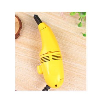 Mini Computer Keyboard Cleaner Keyboard Brush - Yellow-USB