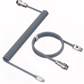 Gray  Type C Cable, Charging Cable, Data Transfer Cable For Mobile Phone, Keyboard