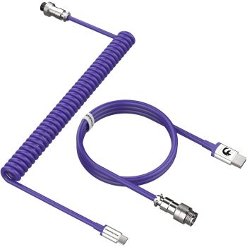 Purple  Type C Cable, Charging Cable, Data Transfer Cable For Mobile Phone, Keyboard