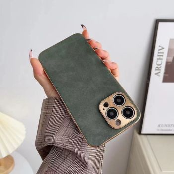 Leather Texture Phone Case - Grey Green-iPhone12pro max