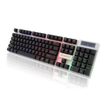 Bolton 8310 floating keyboard mouse set machinery radium vulture feel character colorful glowing accessories wholesale - Single Keyboard Black