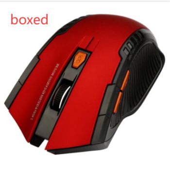 Gaming wireless 2.4G wireless optical mouse - Red boxed